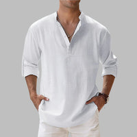 Somerset Cotton Band Collar Shirt