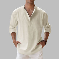 Somerset Cotton Band Collar Shirt