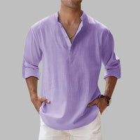 Somerset Cotton Band Collar Shirt