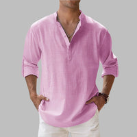 Somerset Cotton Band Collar Shirt
