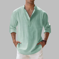 Somerset Cotton Band Collar Shirt