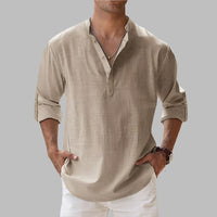 Somerset Cotton Band Collar Shirt