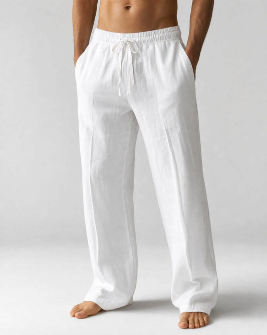 Ludovic Relaxed Fit Linen Trousers_1
