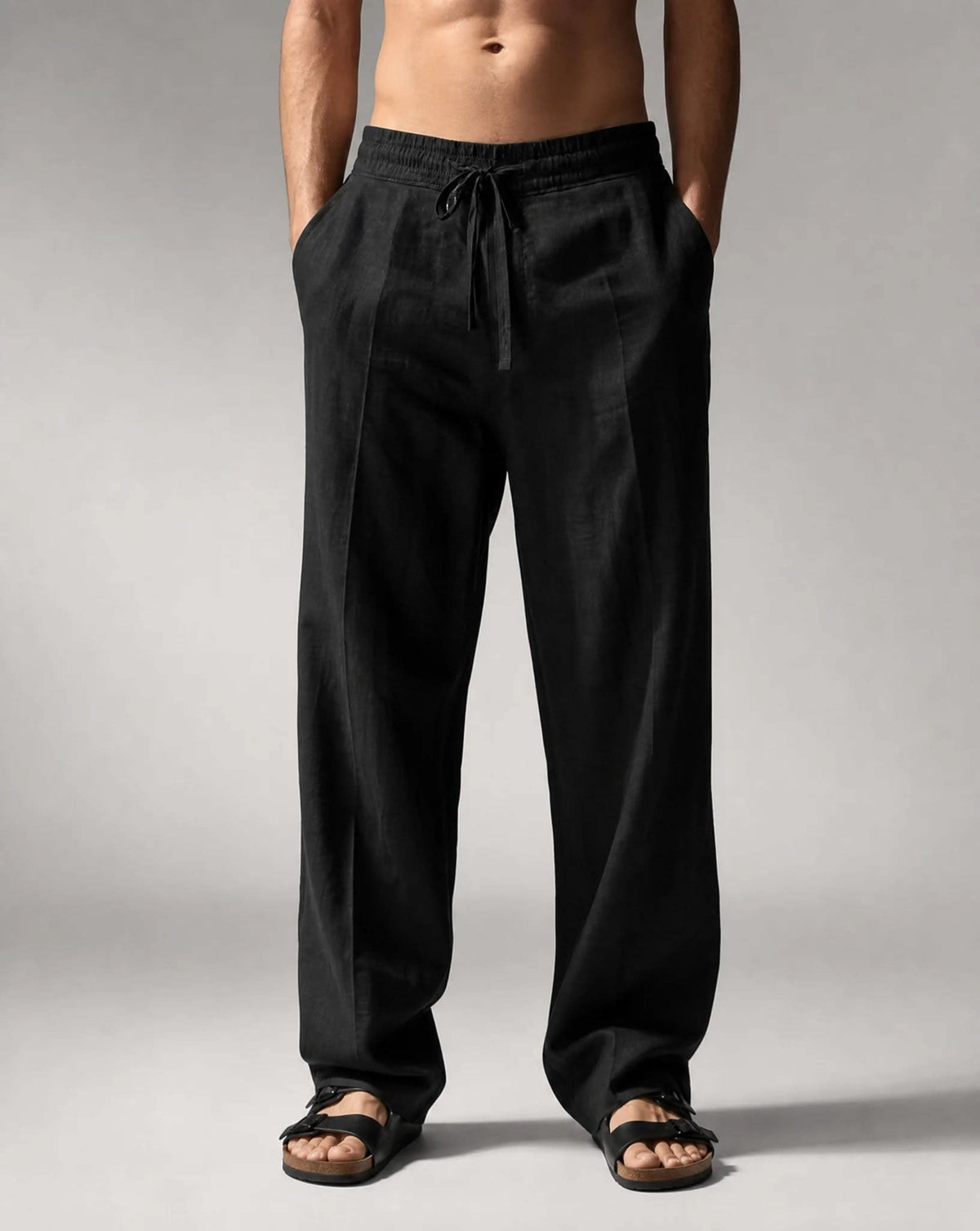 Ludovic Relaxed Fit Linen Trousers_5