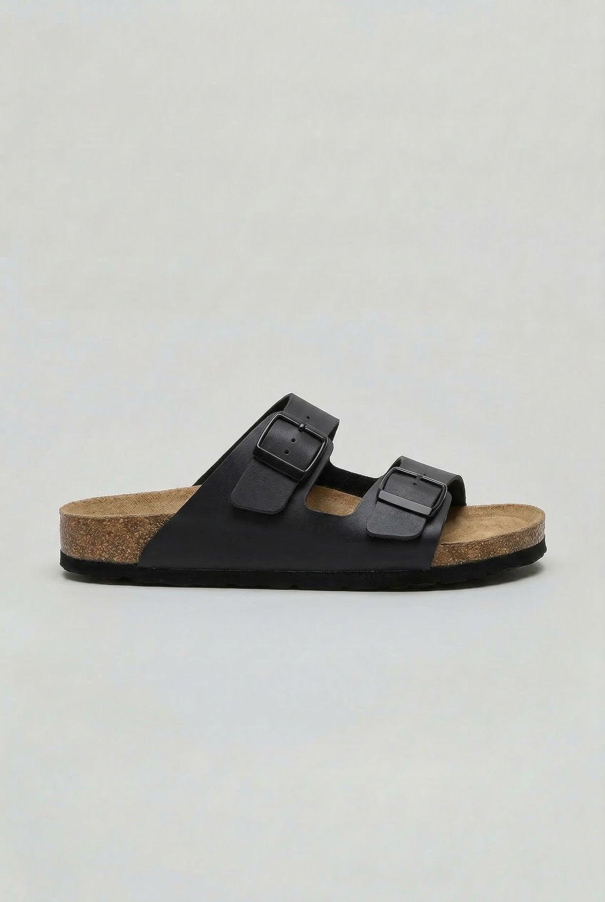 Wes Cork Footbed Double Buckle Sandals