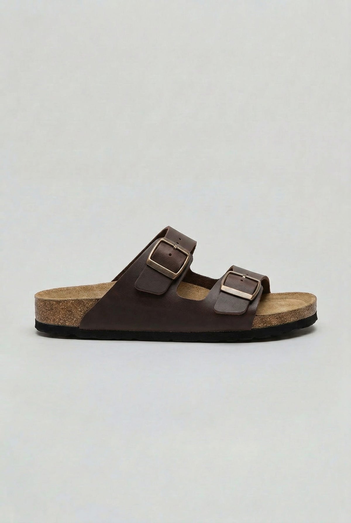 Wes Cork Footbed Double Buckle Sandals