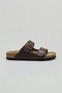 Wes Cork Footbed Double Buckle Sandals