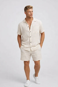 Milburn Linen Shirt and Shorts Set