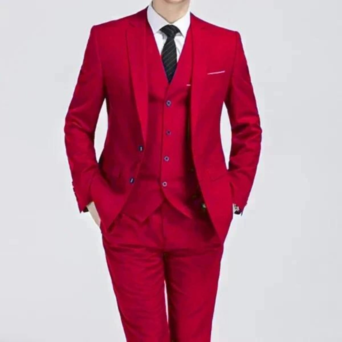 Melvin Single Button Wedding Suit_7