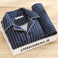 Godwin Piped Button Up Pajama Set