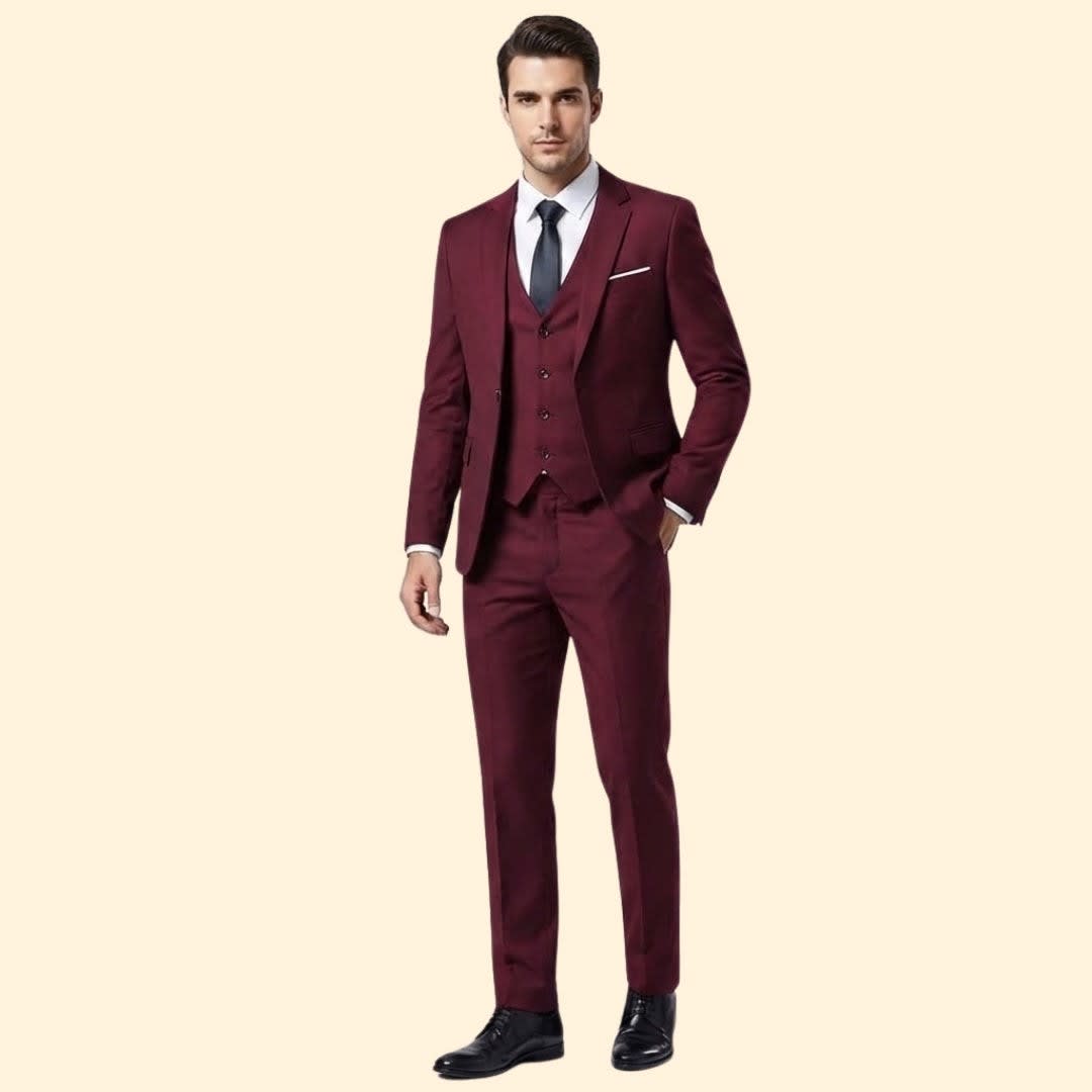 Boone Slim Fit Three Piece Suit