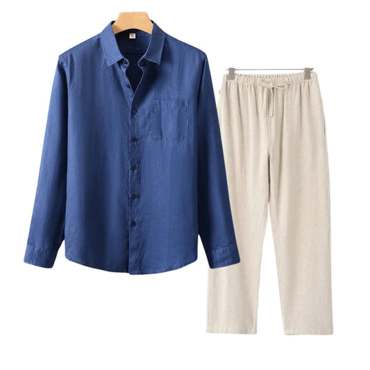 Brandt Linen Long Sleeve Two Piece Set_1