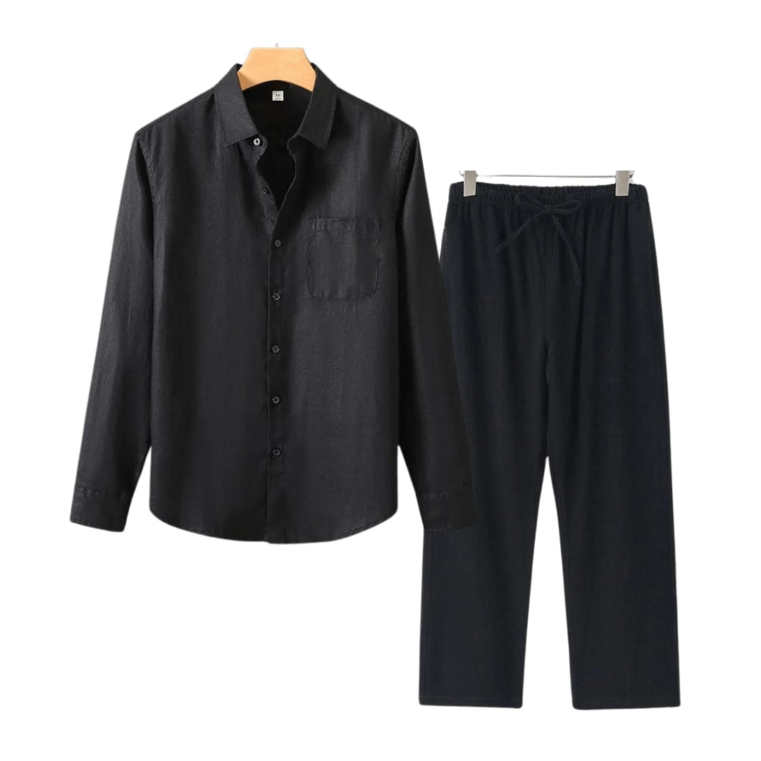 Brandt Linen Long Sleeve Two Piece Set_13