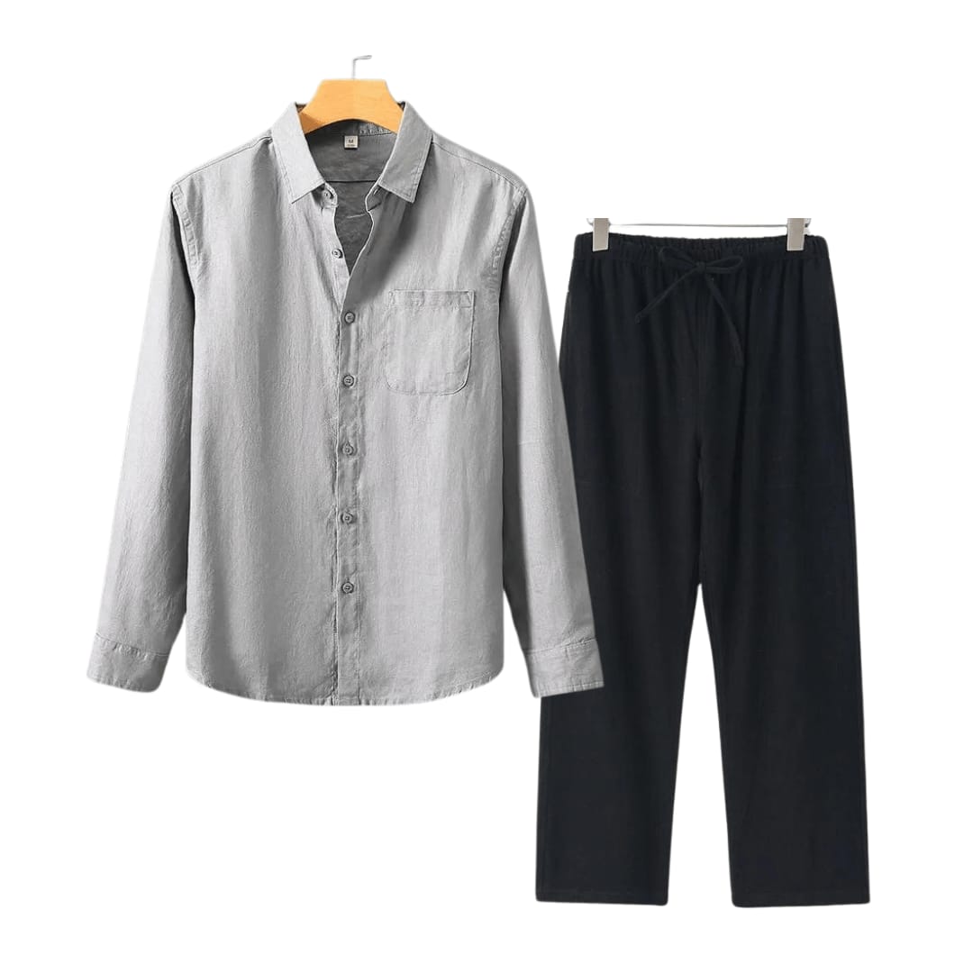 Brandt Linen Long Sleeve Two Piece Set_14