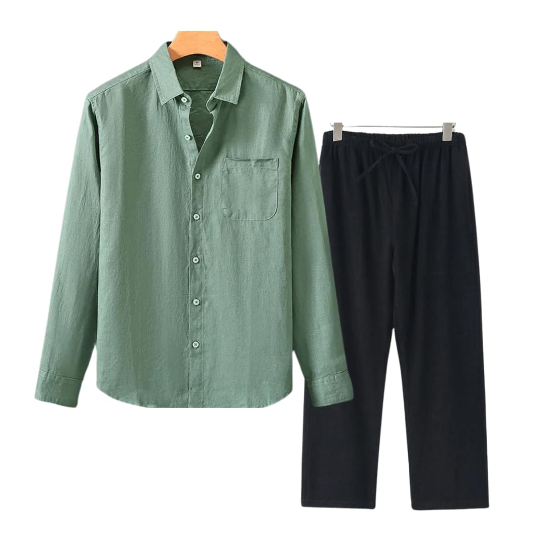 Brandt Linen Long Sleeve Two Piece Set_9