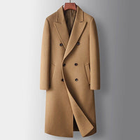 Elbert Double Breasted Peak Lapel Overcoat