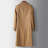 Elbert Double Breasted Peak Lapel Overcoat