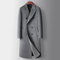 Elbert Double Breasted Peak Lapel Overcoat