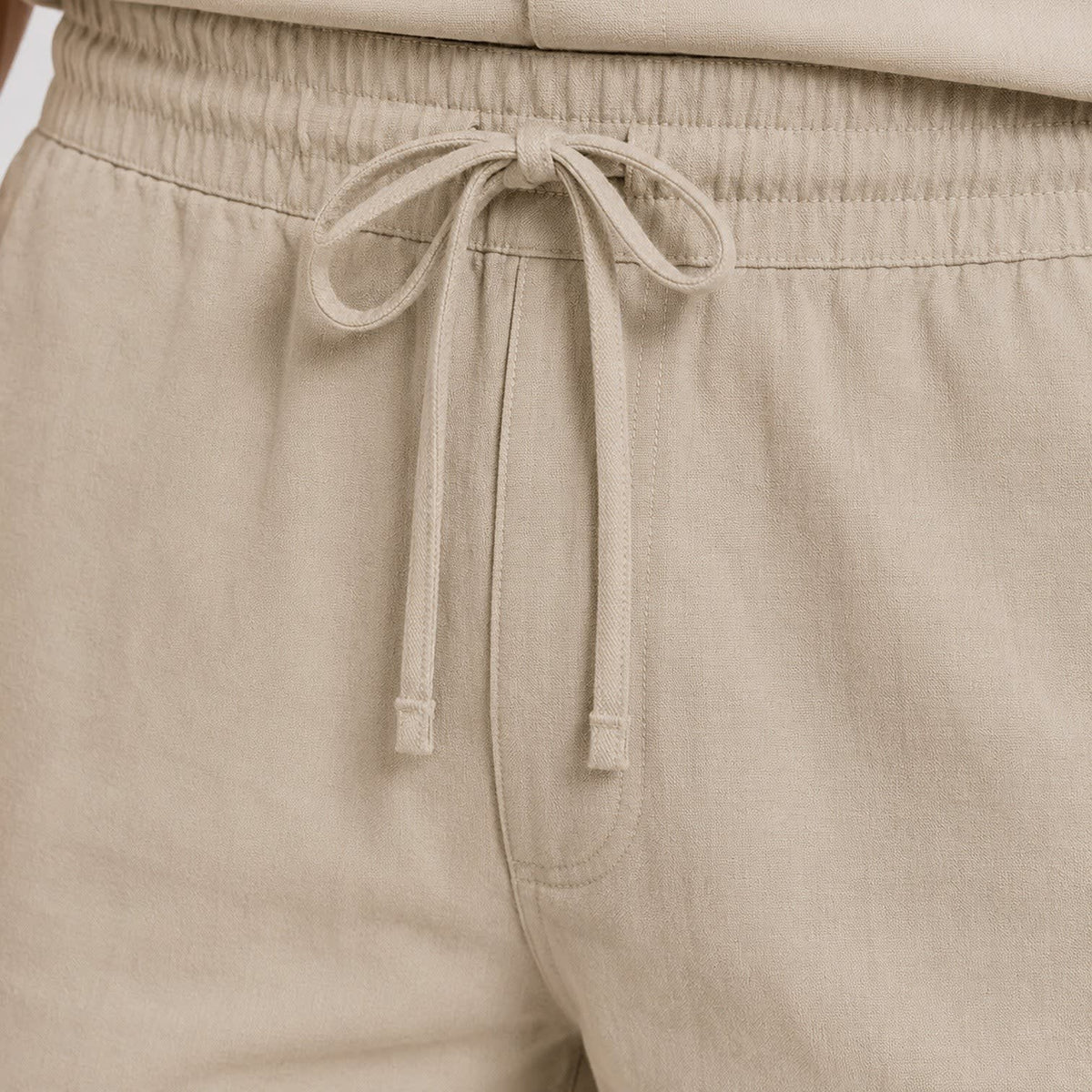 Beaumont Linen Blend Shirt and Shorts Set_10