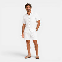 Beaumont Linen Blend Shirt and Shorts Set