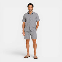 Beaumont Linen Blend Shirt and Shorts Set