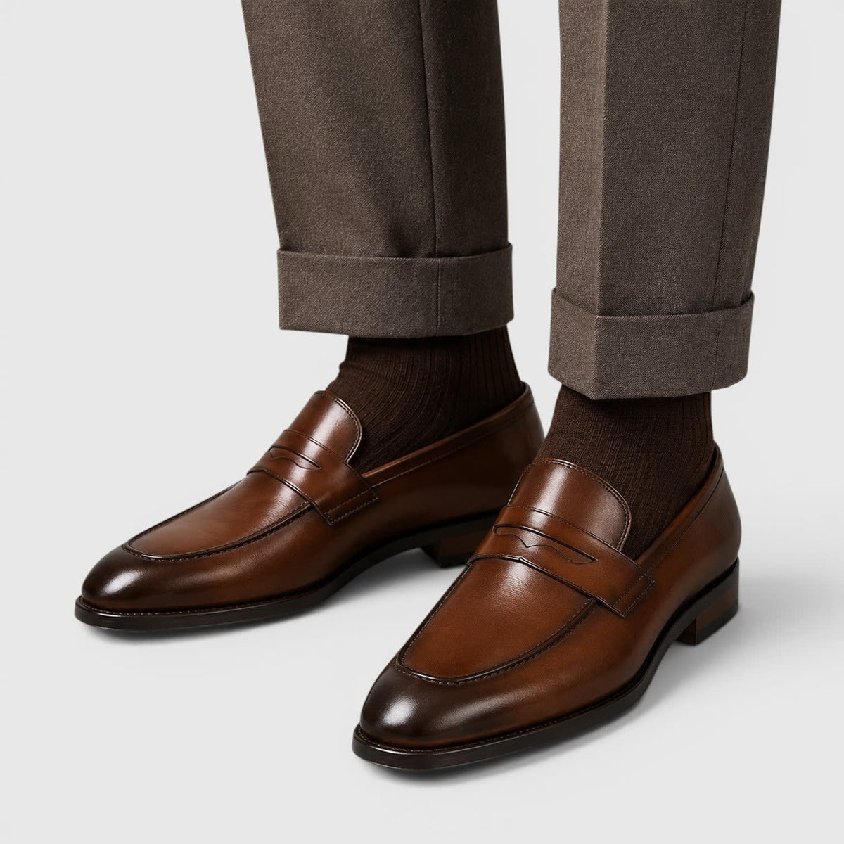 Hart Leather Penny Loafers_3
