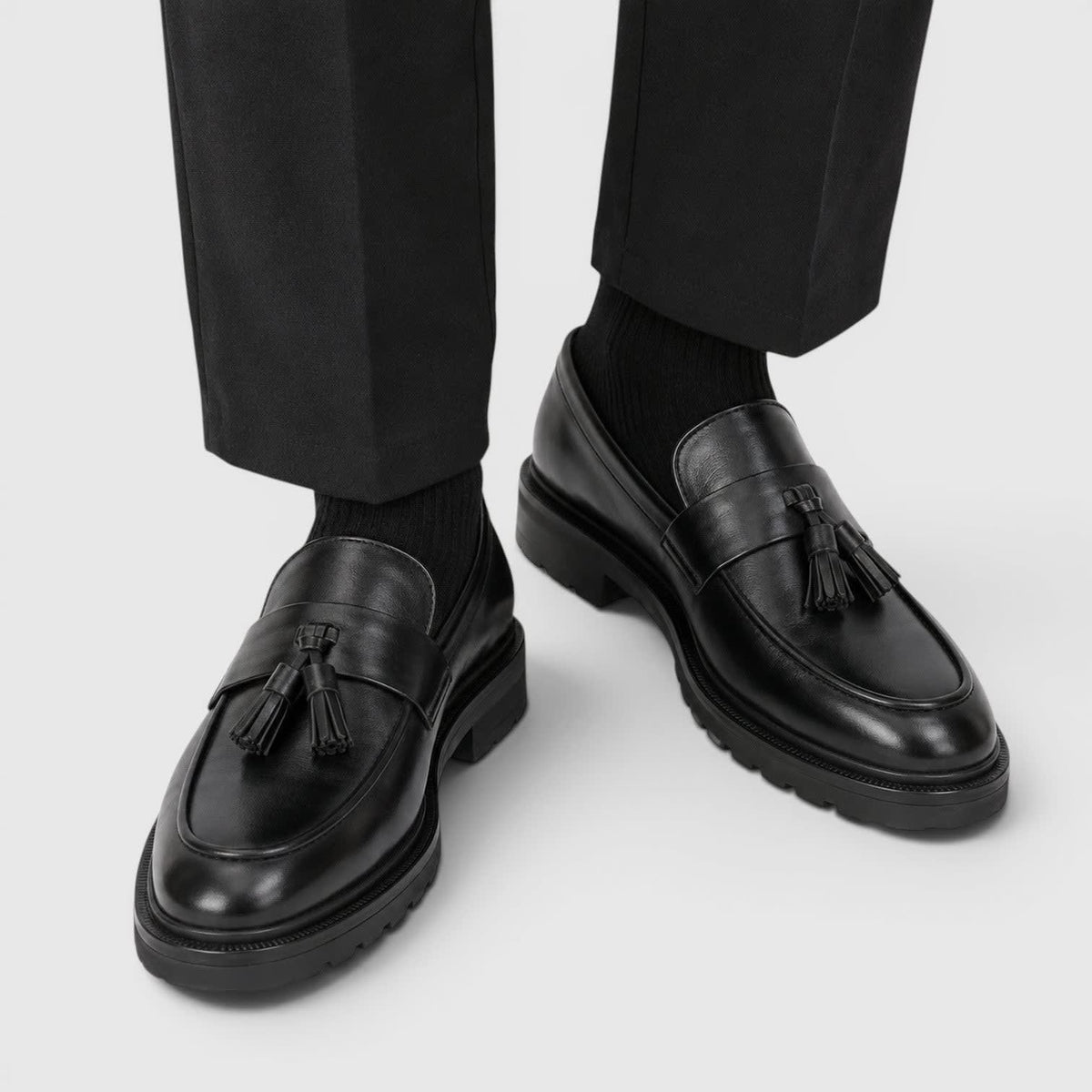 Carver Tassel Leather Loafers