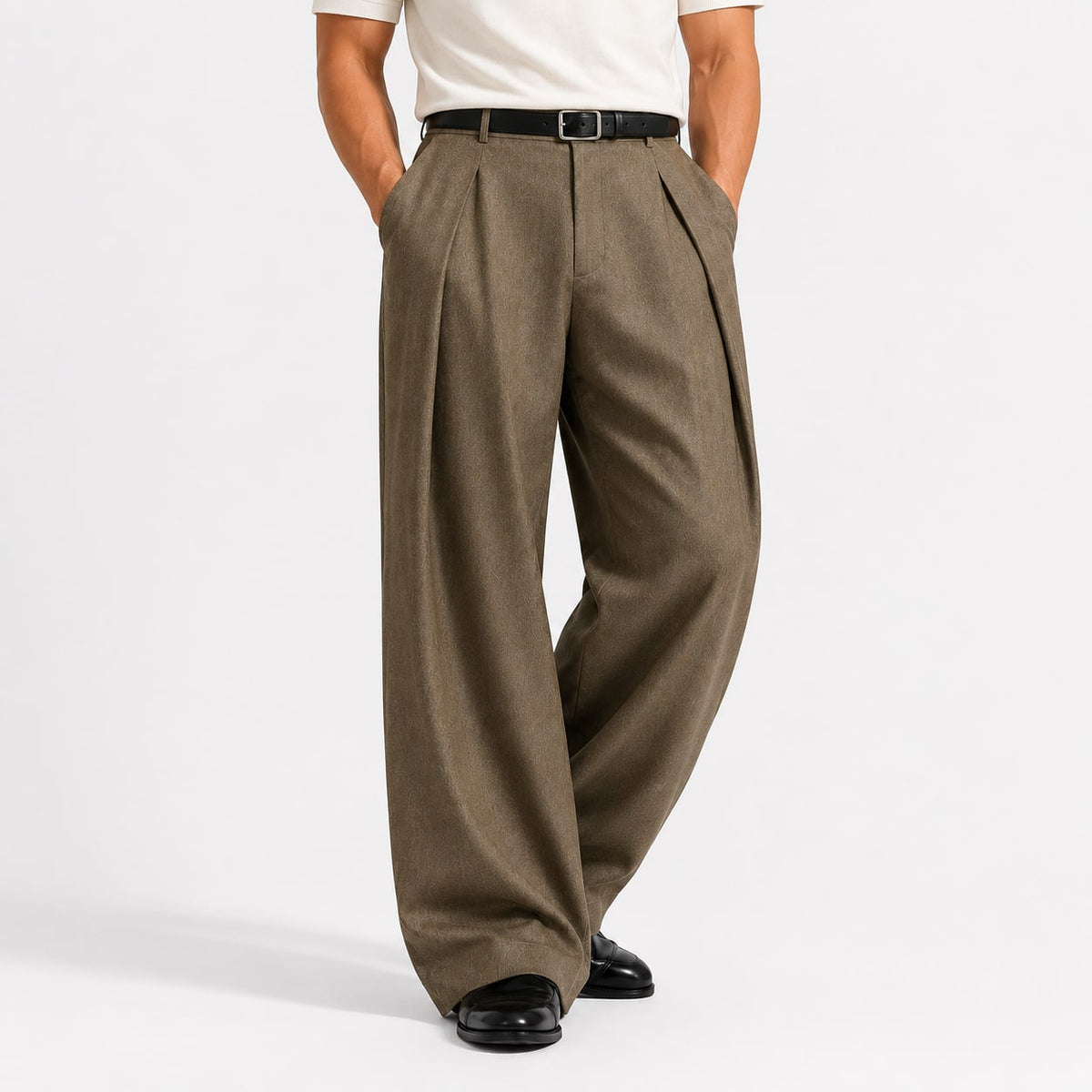 Stratton Wide Leg Pleated Trousers_1