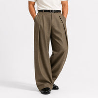 Stratton Wide Leg Pleated Trousers