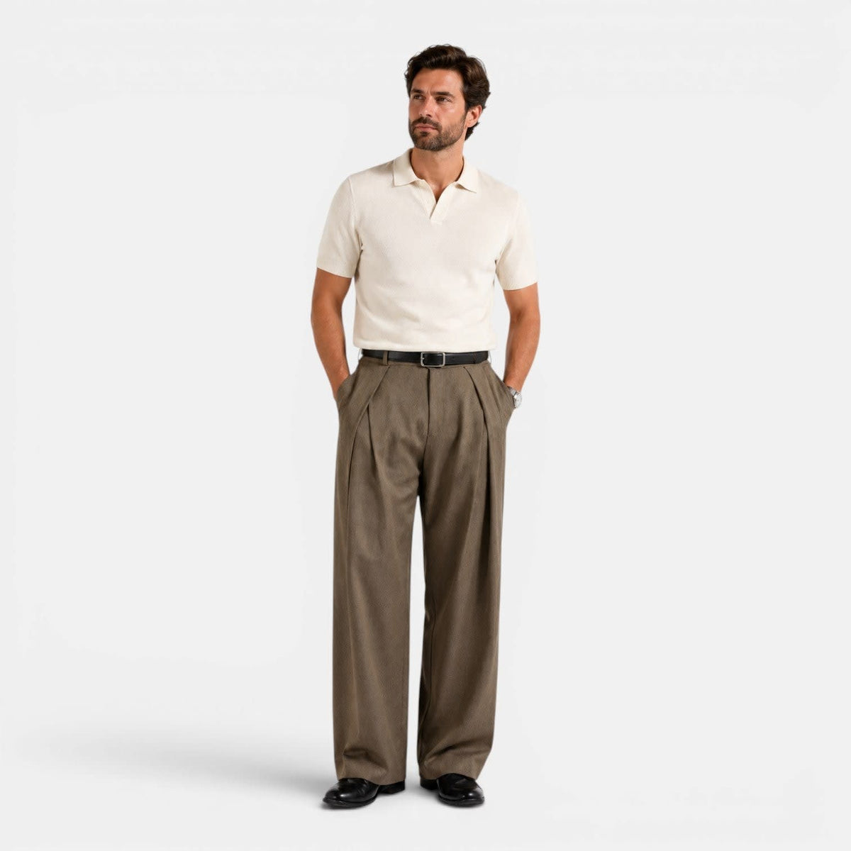 Stratton Wide Leg Pleated Trousers_3