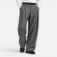 Stratton Wide Leg Pleated Trousers