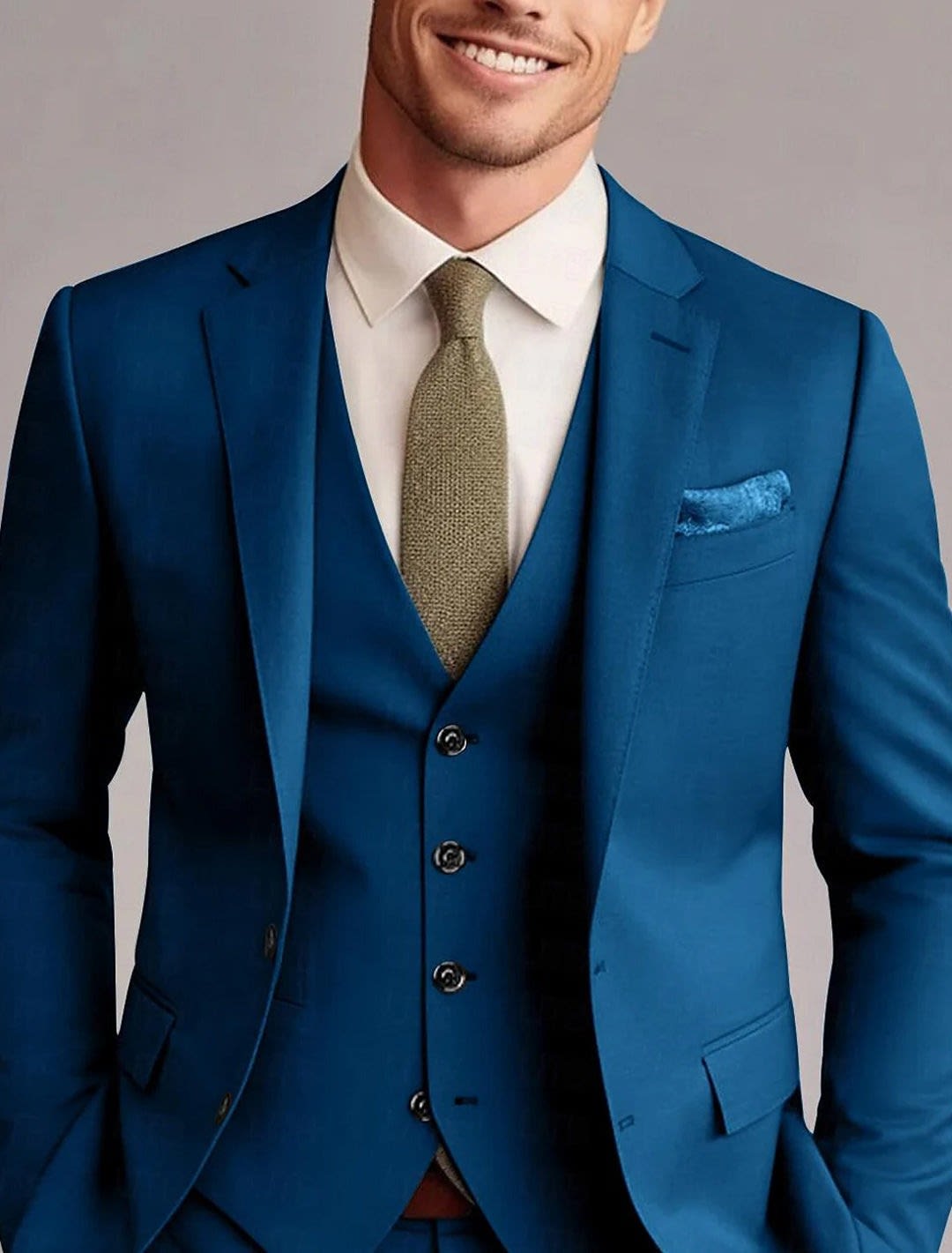 Joel Notch Lapel Three Piece Suit_4