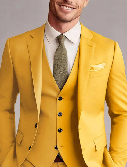 Joel Notch Lapel Three Piece Suit_8