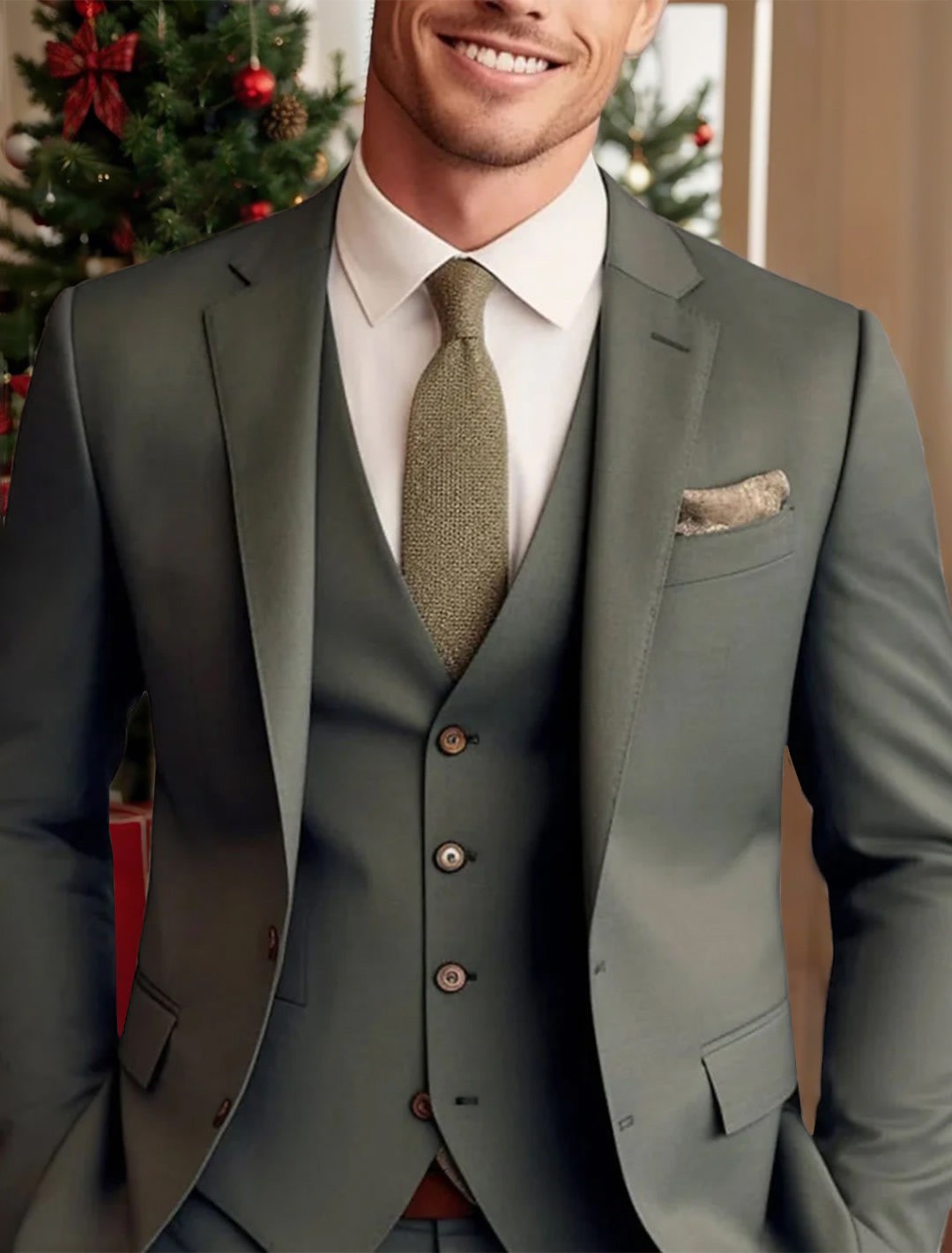 Joel Notch Lapel Three Piece Suit_9