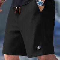 Casey Waffle Texture Drawstring Shorts