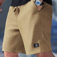 Casey Waffle Texture Drawstring Shorts