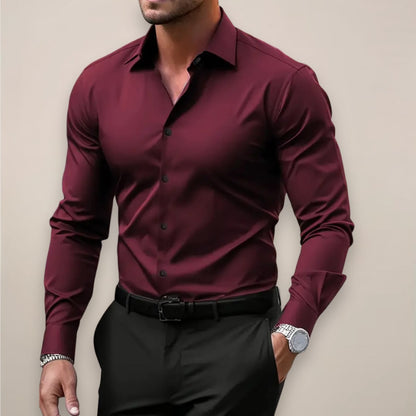 Carrick Tailored Fit Long Sleeve Dress Shirt_2