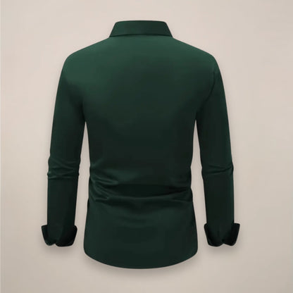 Carrick Tailored Fit Long Sleeve Dress Shirt_8