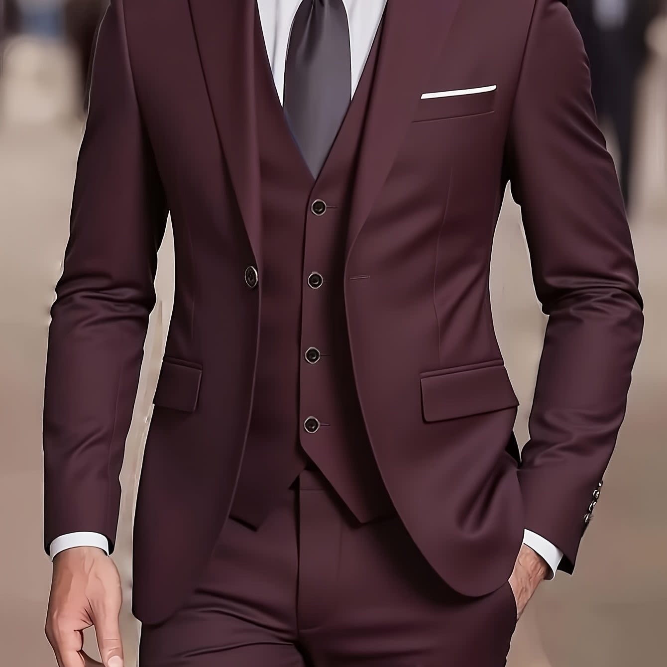 Alban Notch Lapel Tailored Three Piece Suit_11