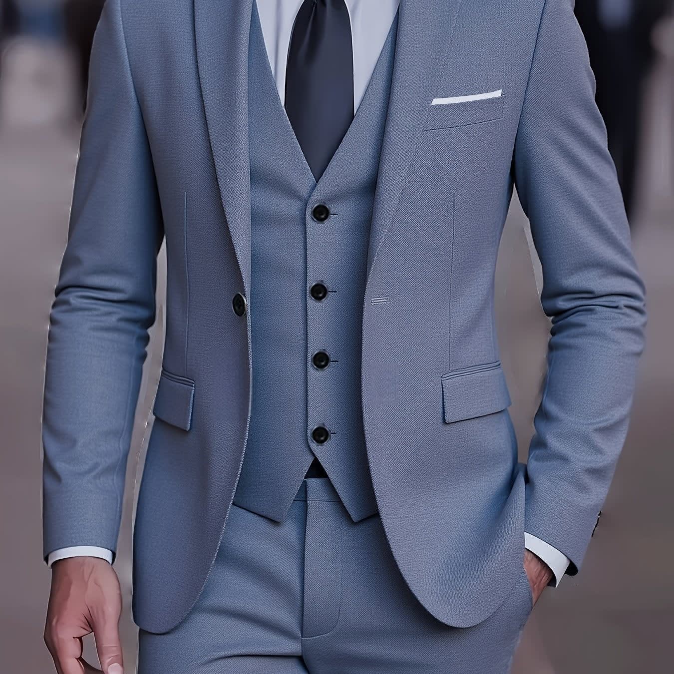 Alban Notch Lapel Tailored Three Piece Suit_13