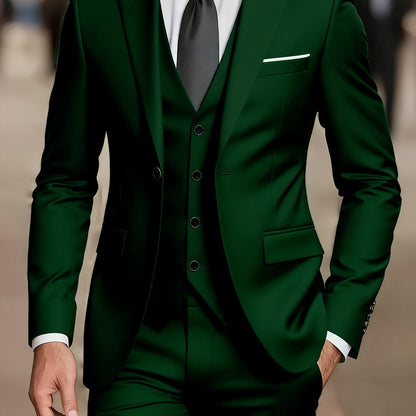 Alban Notch Lapel Tailored Three Piece Suit_17
