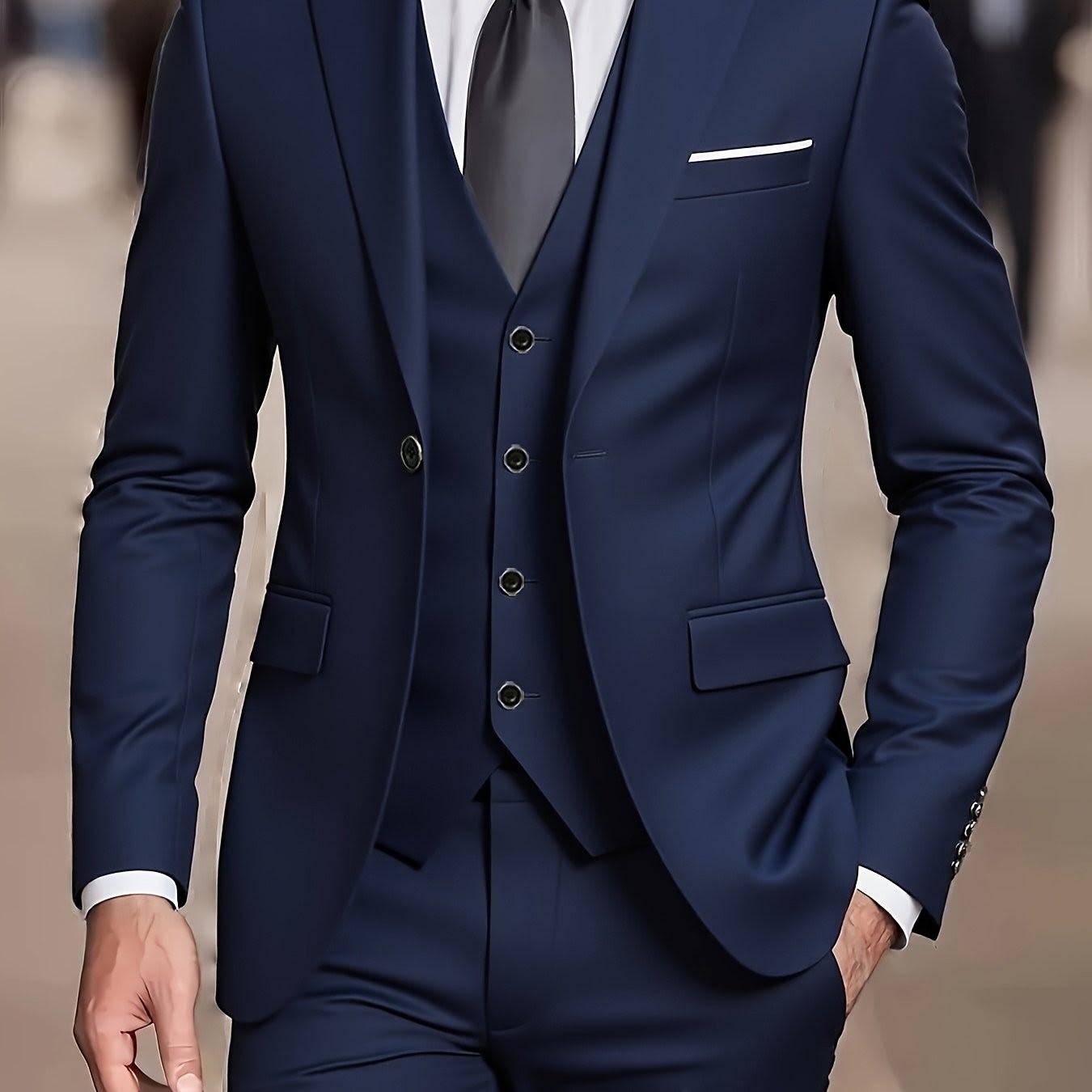 Alban Notch Lapel Tailored Three Piece Suit_18