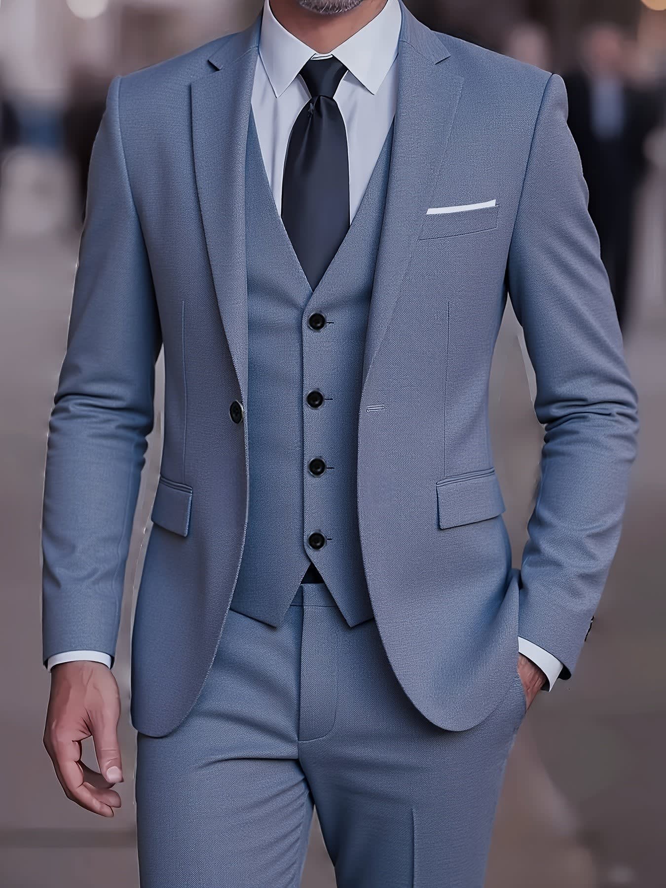 Alban Notch Lapel Tailored Three Piece Suit_4