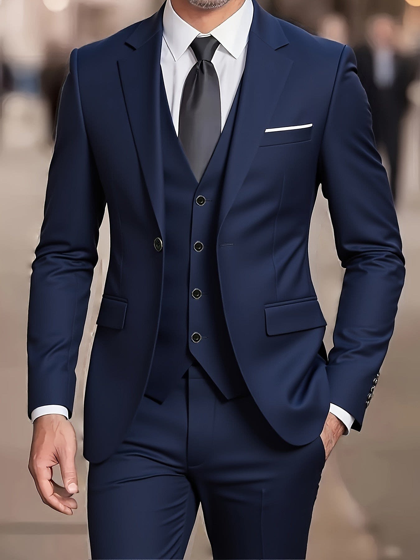 Alban Notch Lapel Tailored Three Piece Suit_5