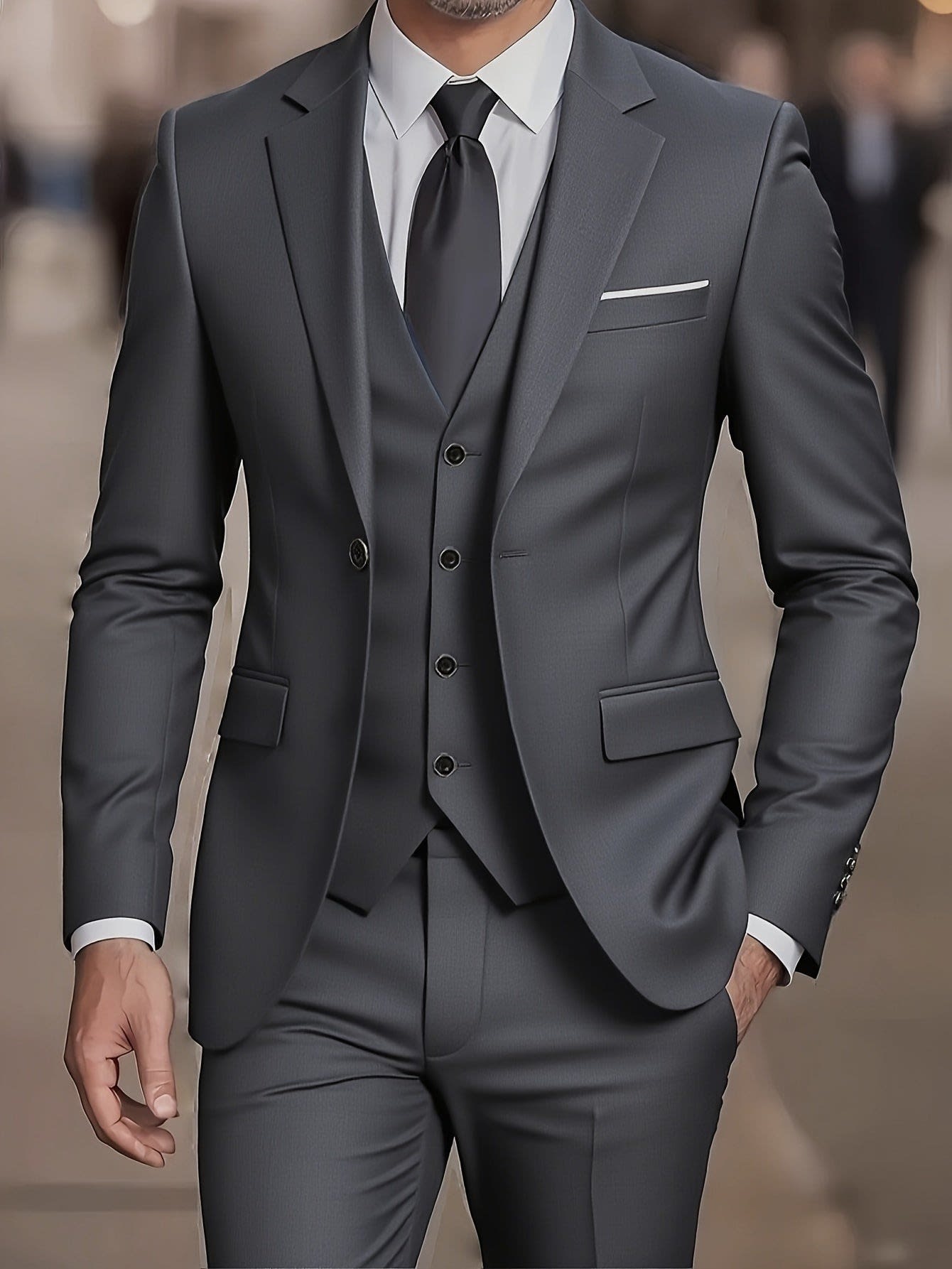 Alban Notch Lapel Tailored Three Piece Suit_7