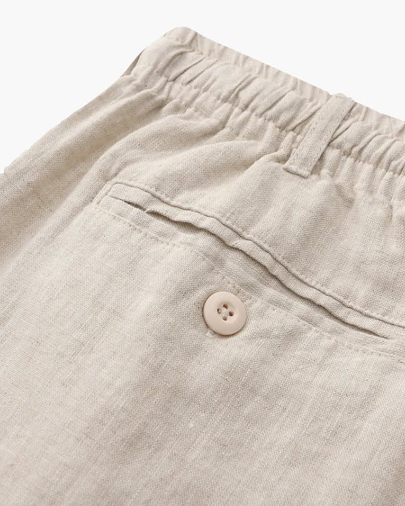 Brayden Pure Linen Shirt and Shorts Set