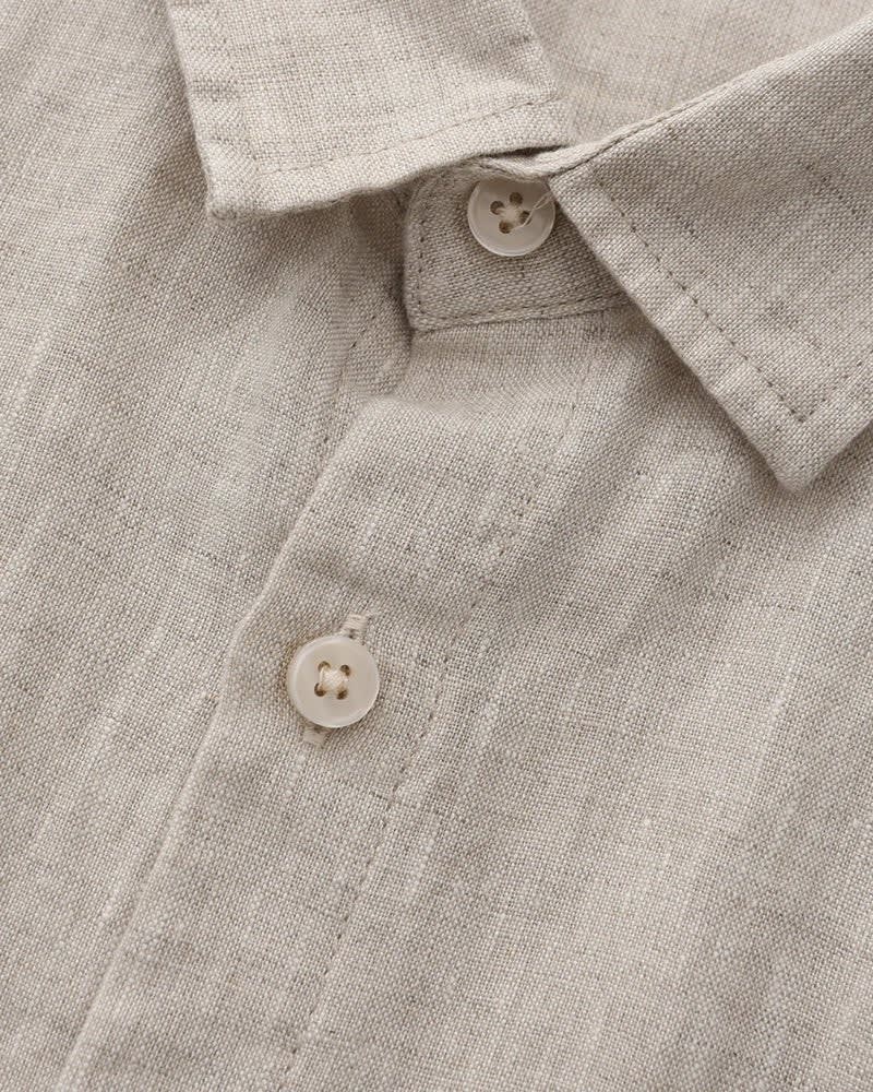 Brayden Pure Linen Shirt and Shorts Set