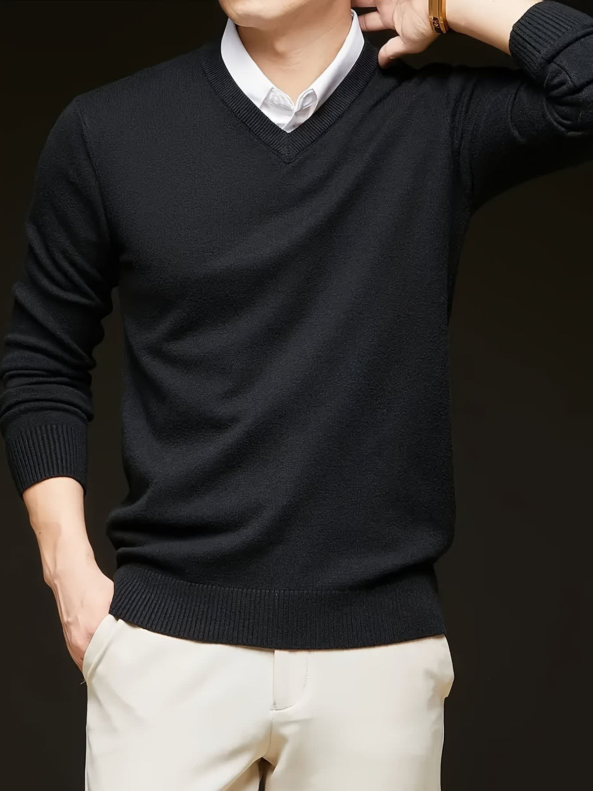 Hampton Fine Gauge V Neck Jumper