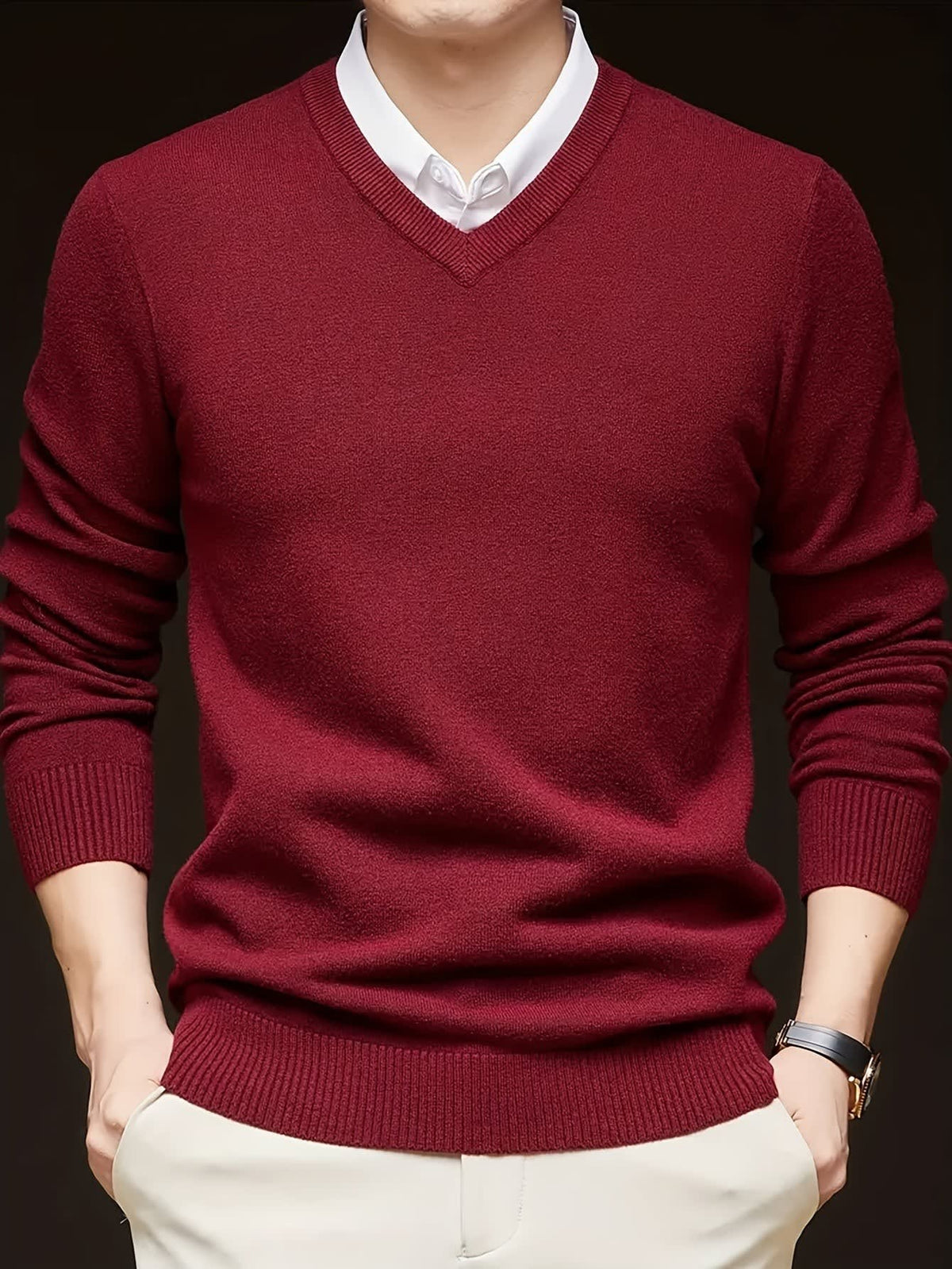 Hampton Fine Gauge V Neck Jumper