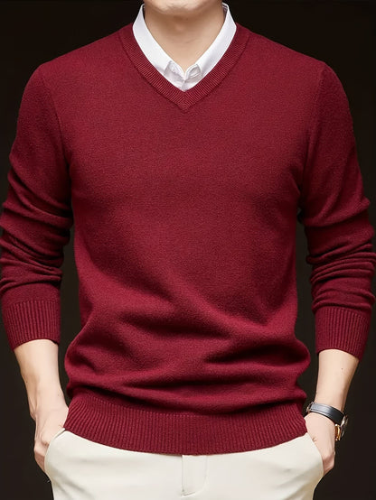 Hampton Fine Gauge V Neck Jumper_13